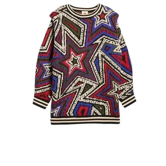 Farm Rio Mystric Trip Sweater Dress Size Small - Picture 5 of 11